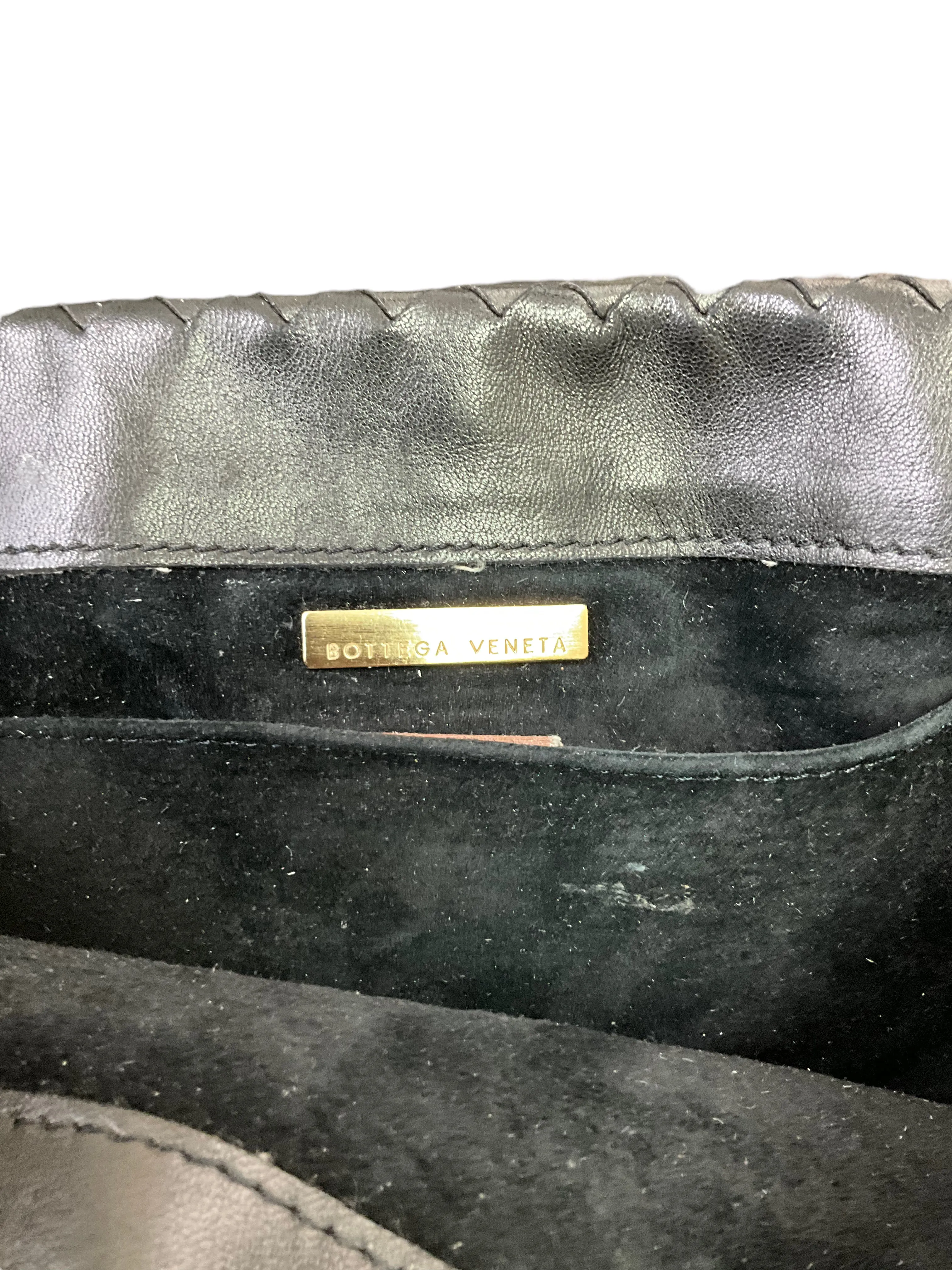 Bottega Veneta Black Intrecciato Crossbody Bag