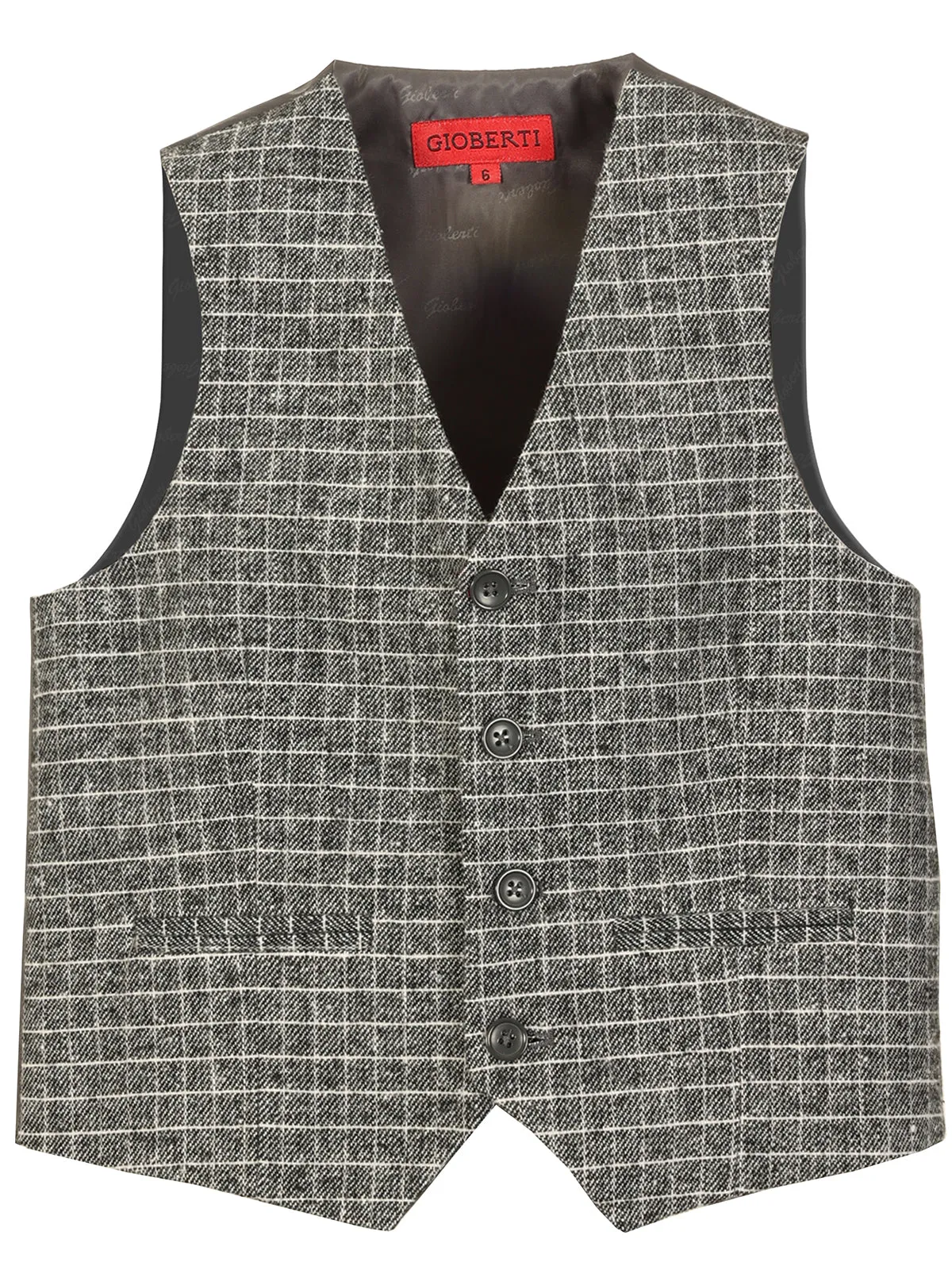 Boy's Tweed Graph Vest