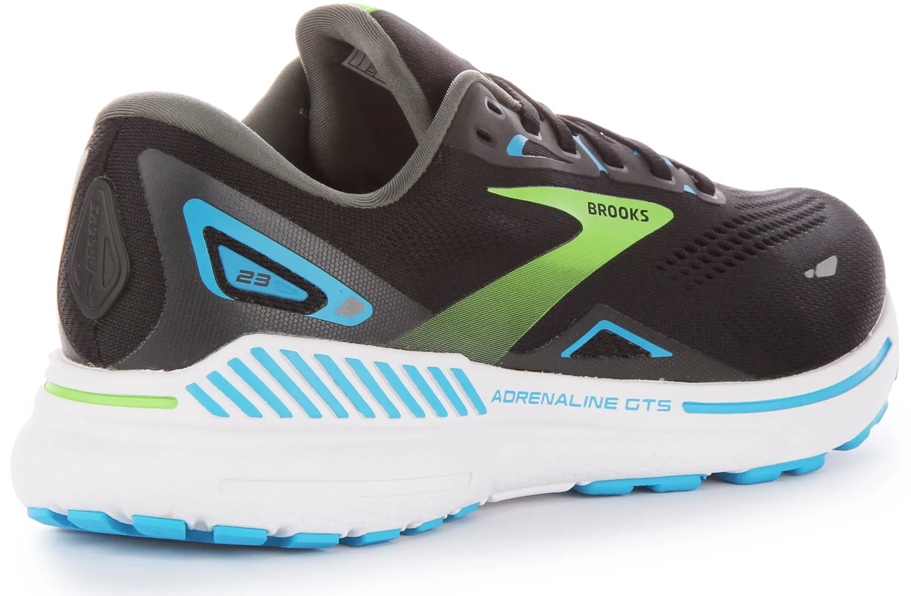 Brooks Adrenaline GTS In Black Green For Men