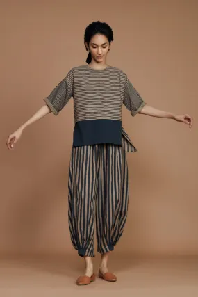 Brown with Charcoal Striped NHera Pants (Ready to Ship)