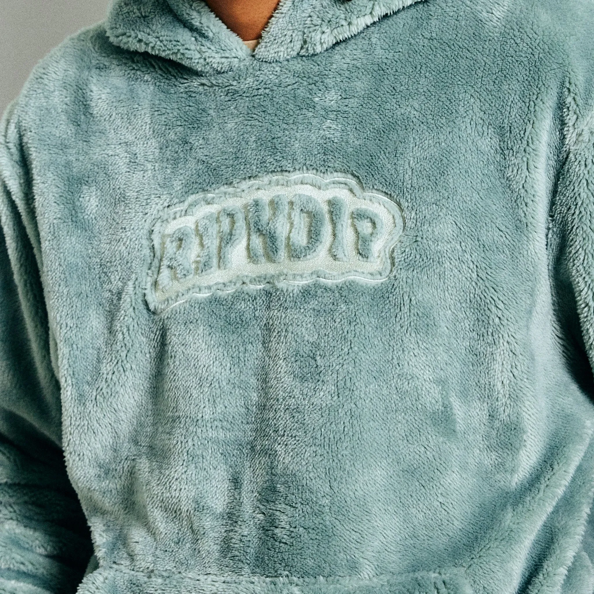 Bubble Sherpa Hoodie (Cool Grey)