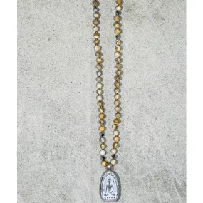 Buddha 26 Necklace in Picture Jasper