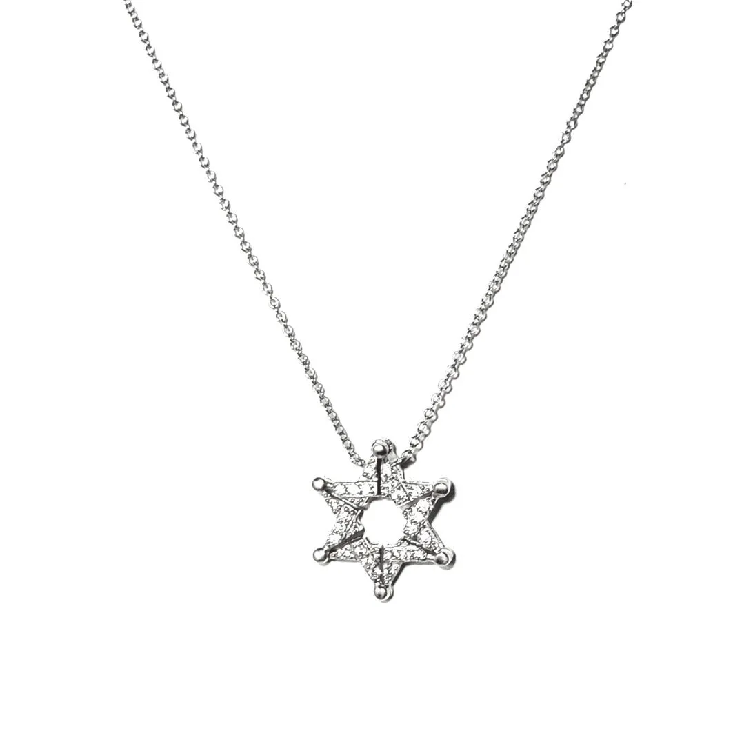 Butterfly Star of David Necklace