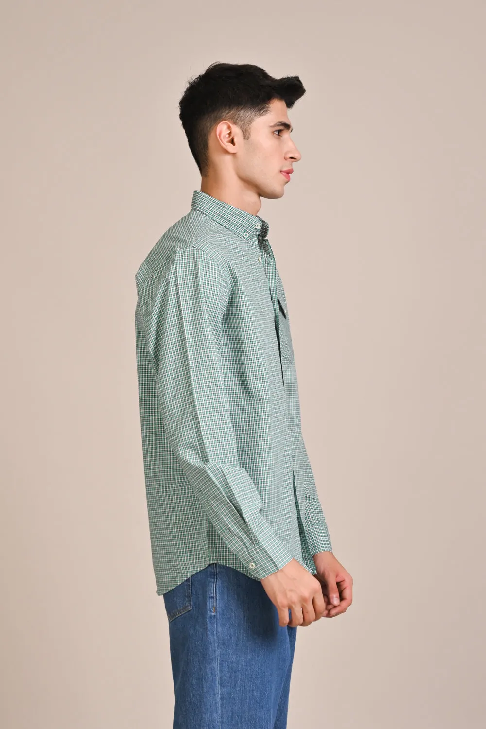 BUTTON DOWN CHECK SHIRT