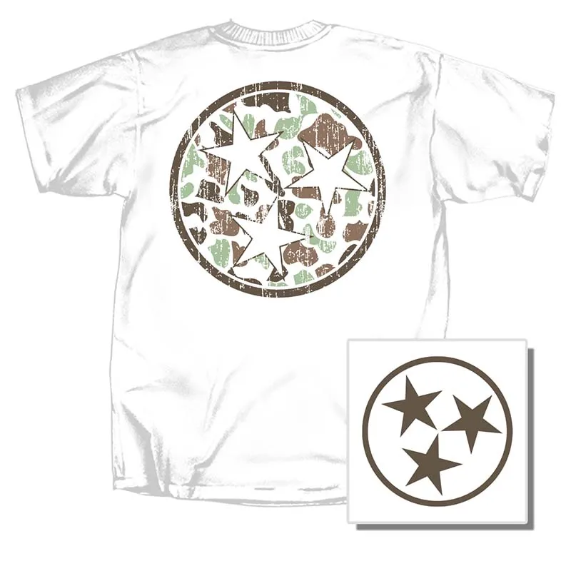 Camo Tri-Star Short Sleeve T-Shirt