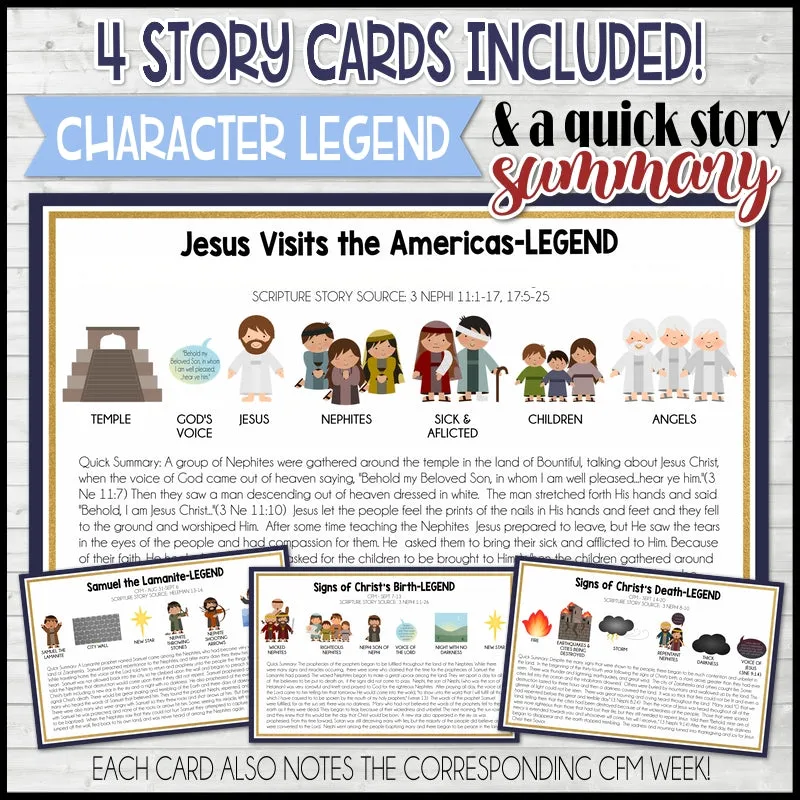 CFM BOOK of MORMON Story Board {KIT 8} Printable