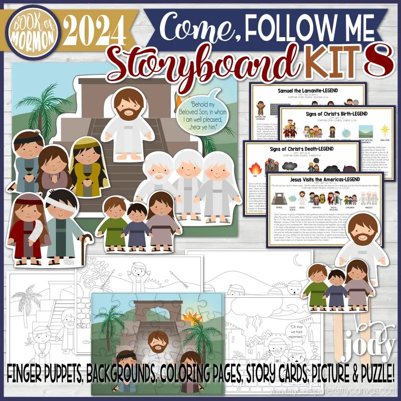 CFM BOOK of MORMON Story Board {KIT 8} Printable