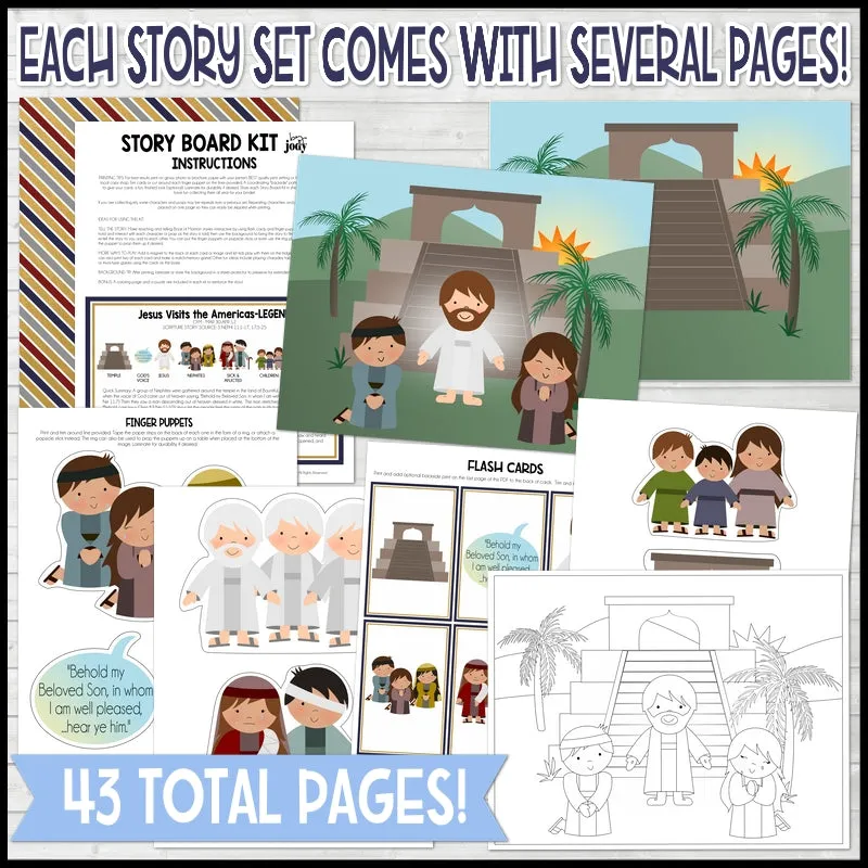 CFM BOOK of MORMON Story Board {KIT 8} Printable