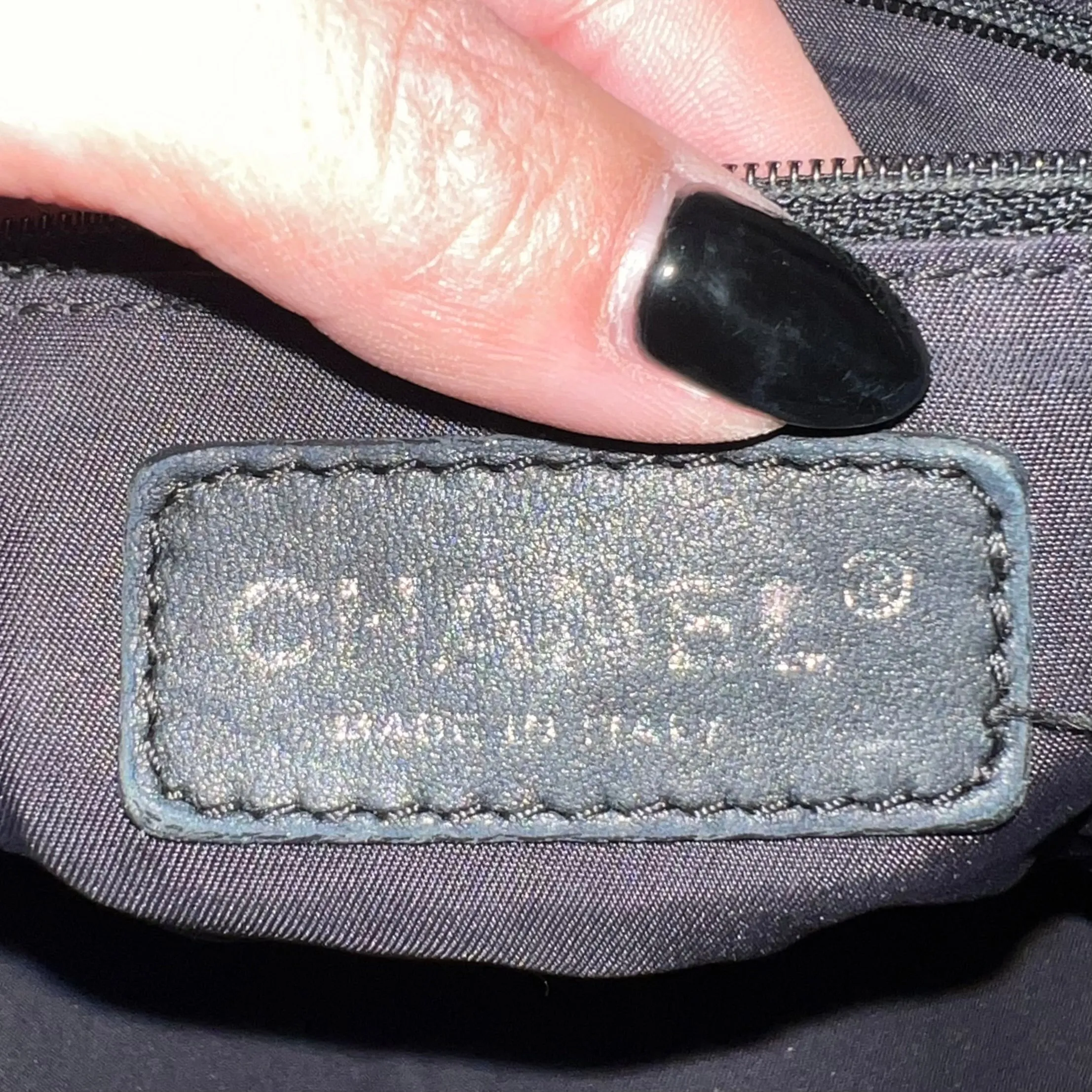 Chanel Black Coated Canvas Paris Biarritz Shoulder Bag