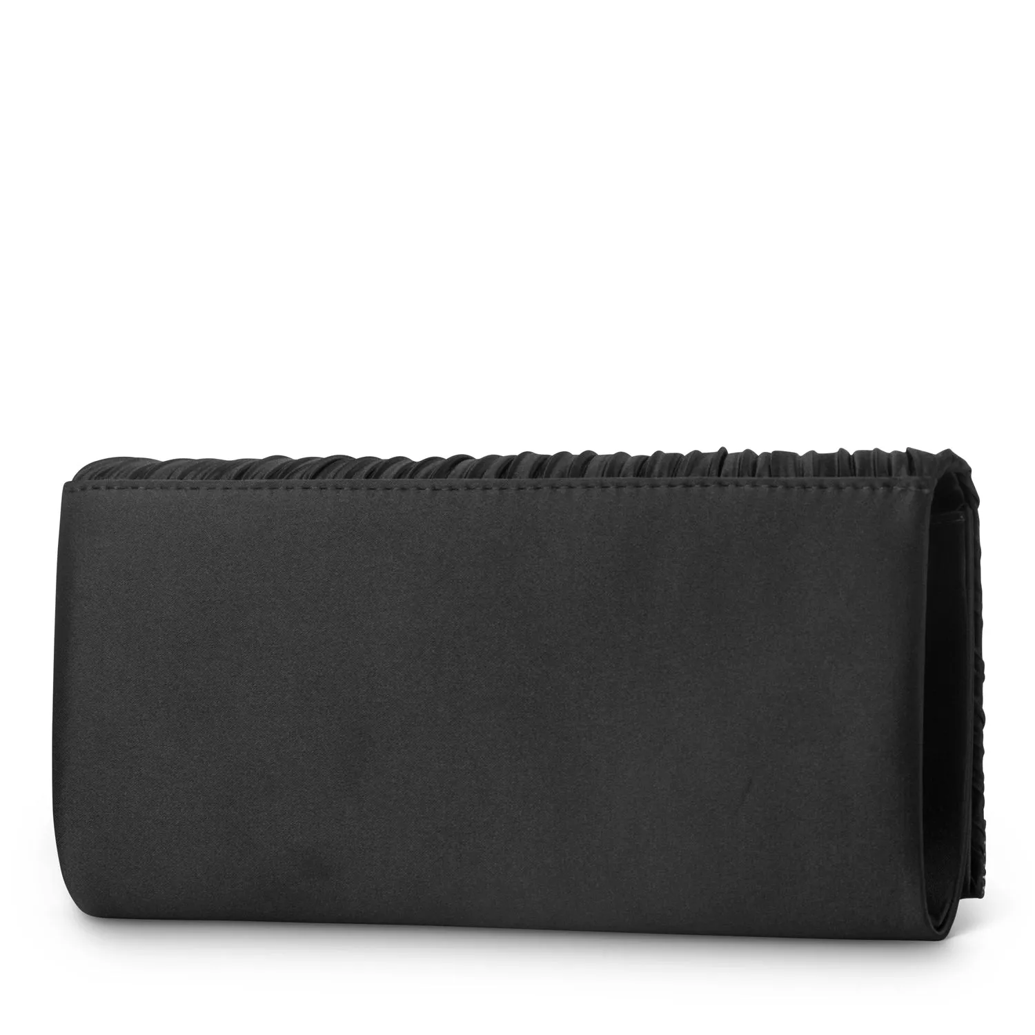 Chloe Pleated Satin Clutch