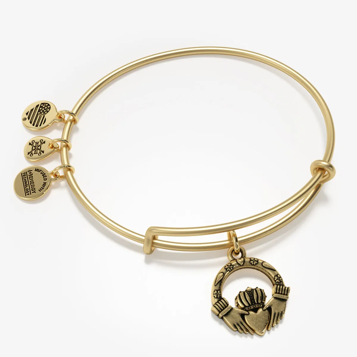 Claddagh Charm Bangle Bracelet