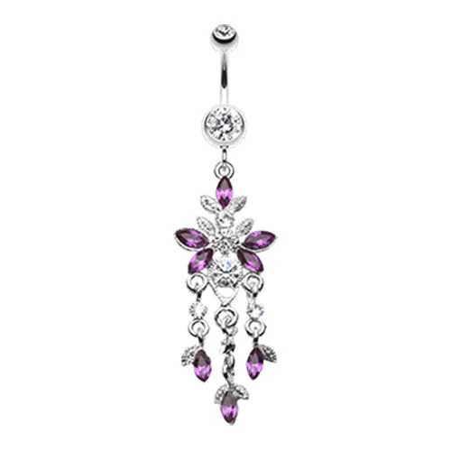 Cluster Chandelier Navel Ring