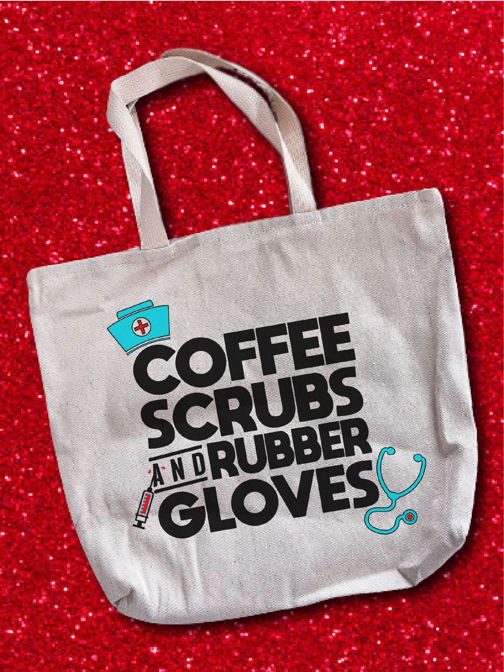 Coffee Scrubs And Rubber Gloves Tote Bag