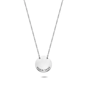 Coin necklace silver