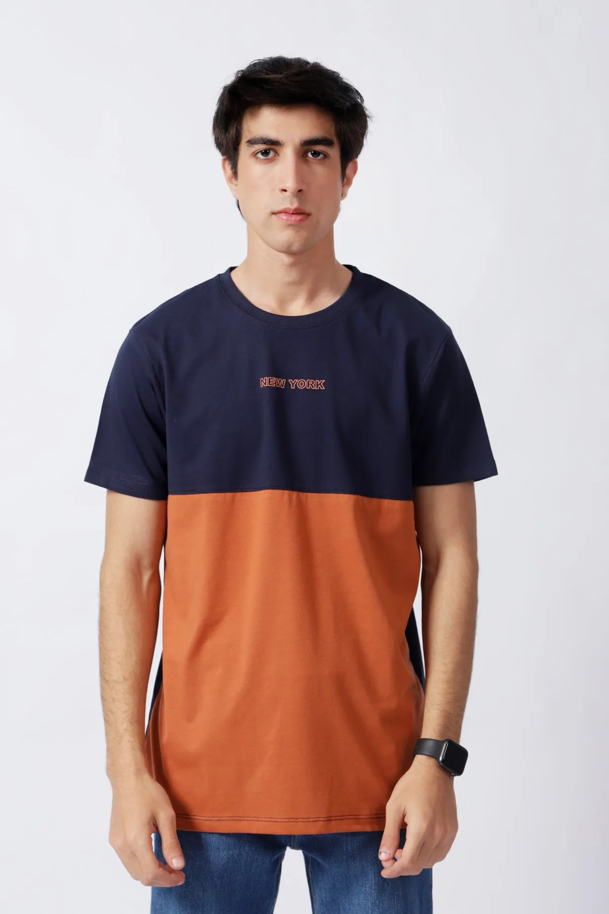 COLOR BLOCKING TEE