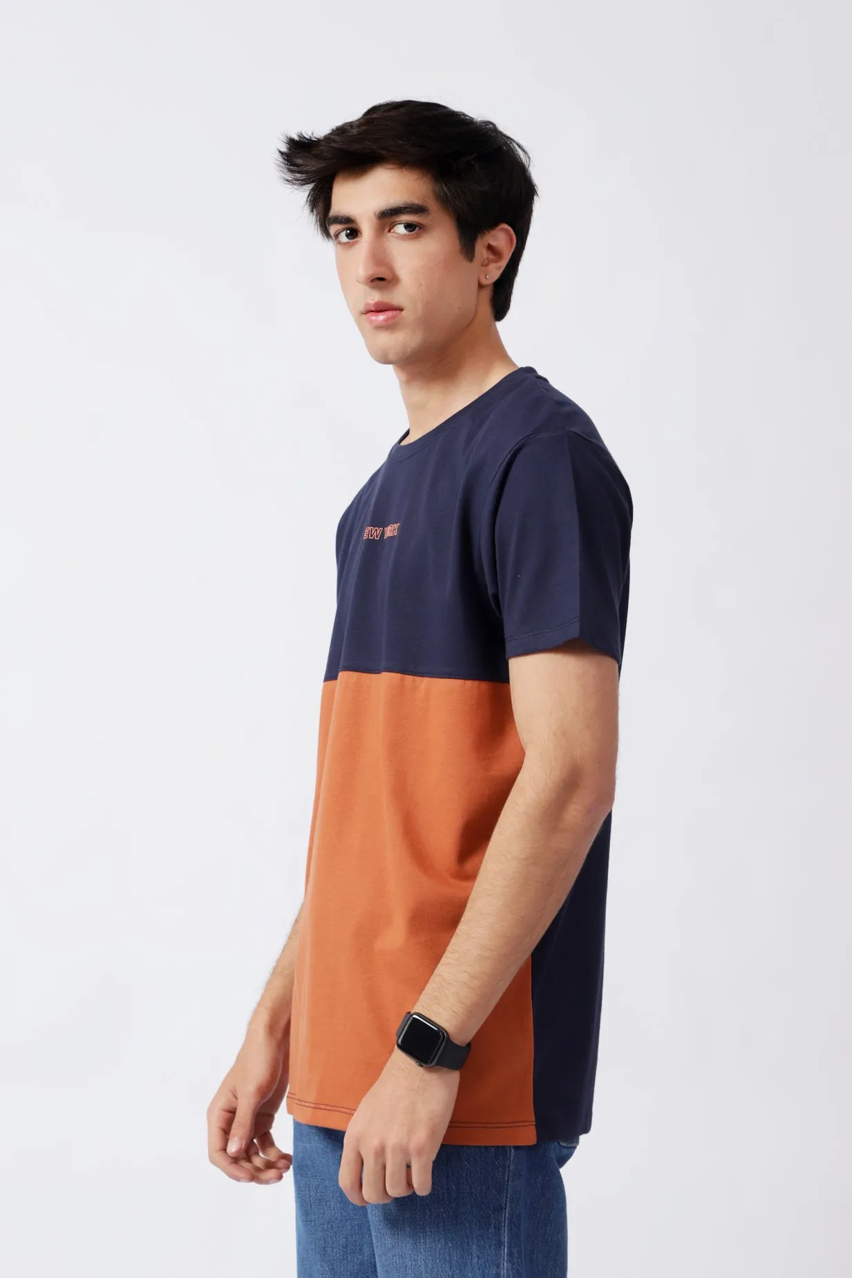 COLOR BLOCKING TEE