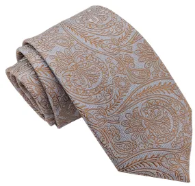 Copper Lace Paisley Wedding Tie