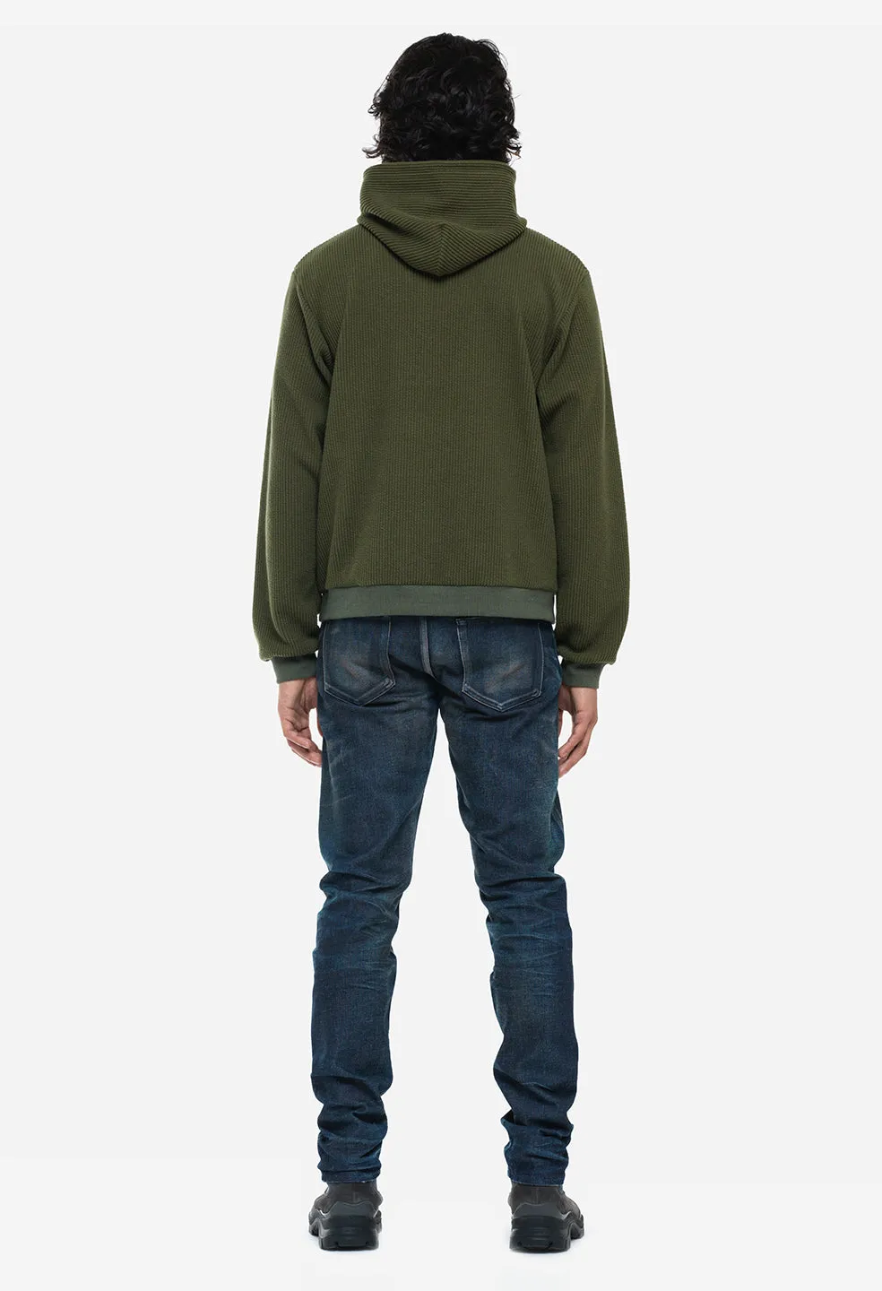 Corduroy Beach Hoodie / Olive