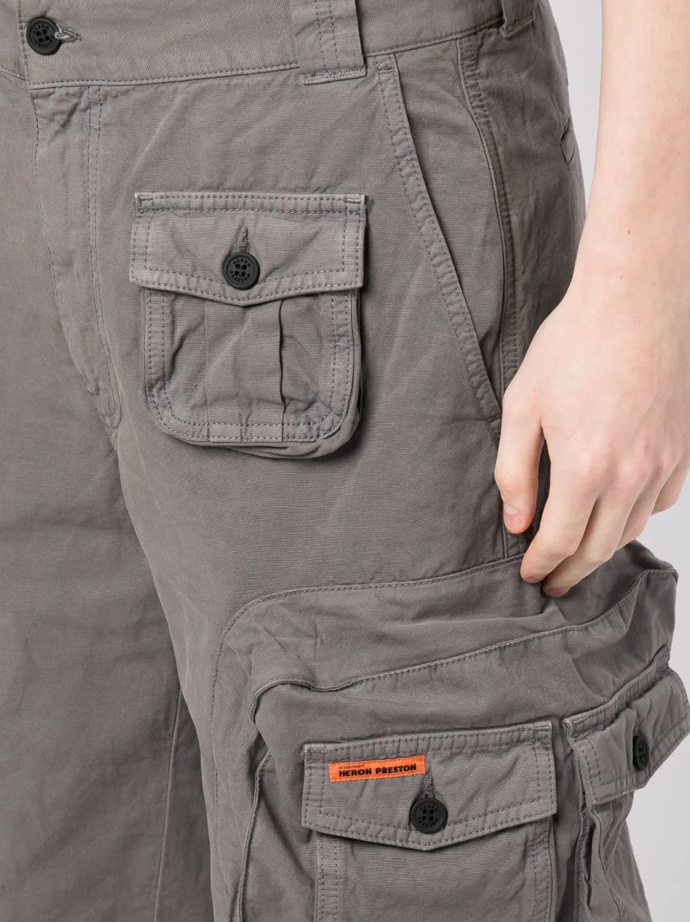 Cotton-Blend Cargo Shorts