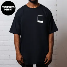 Crest Techno Black  - Oversized Tshirt - Black