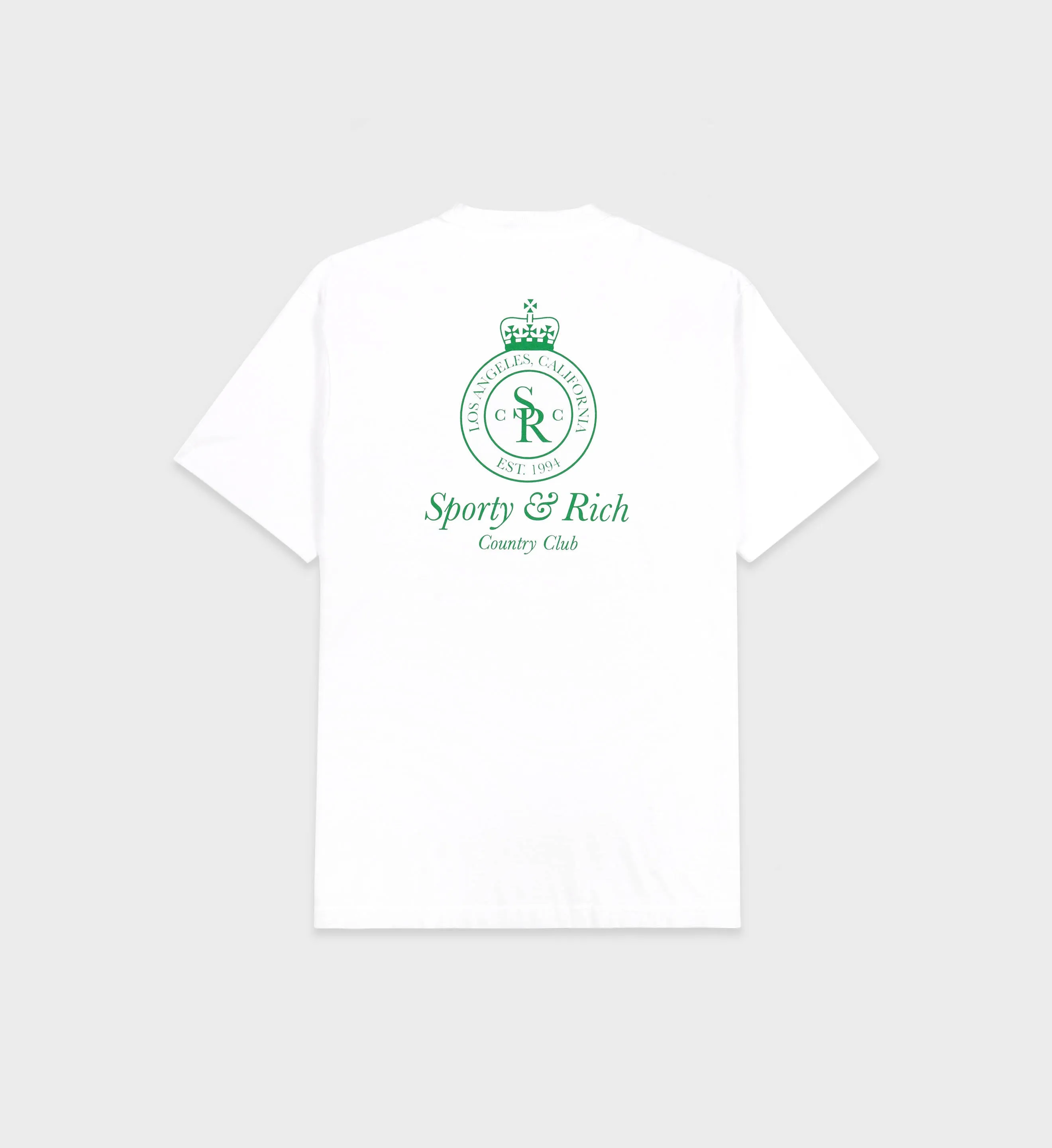 Crown Logo T-Shirt - White/Verde