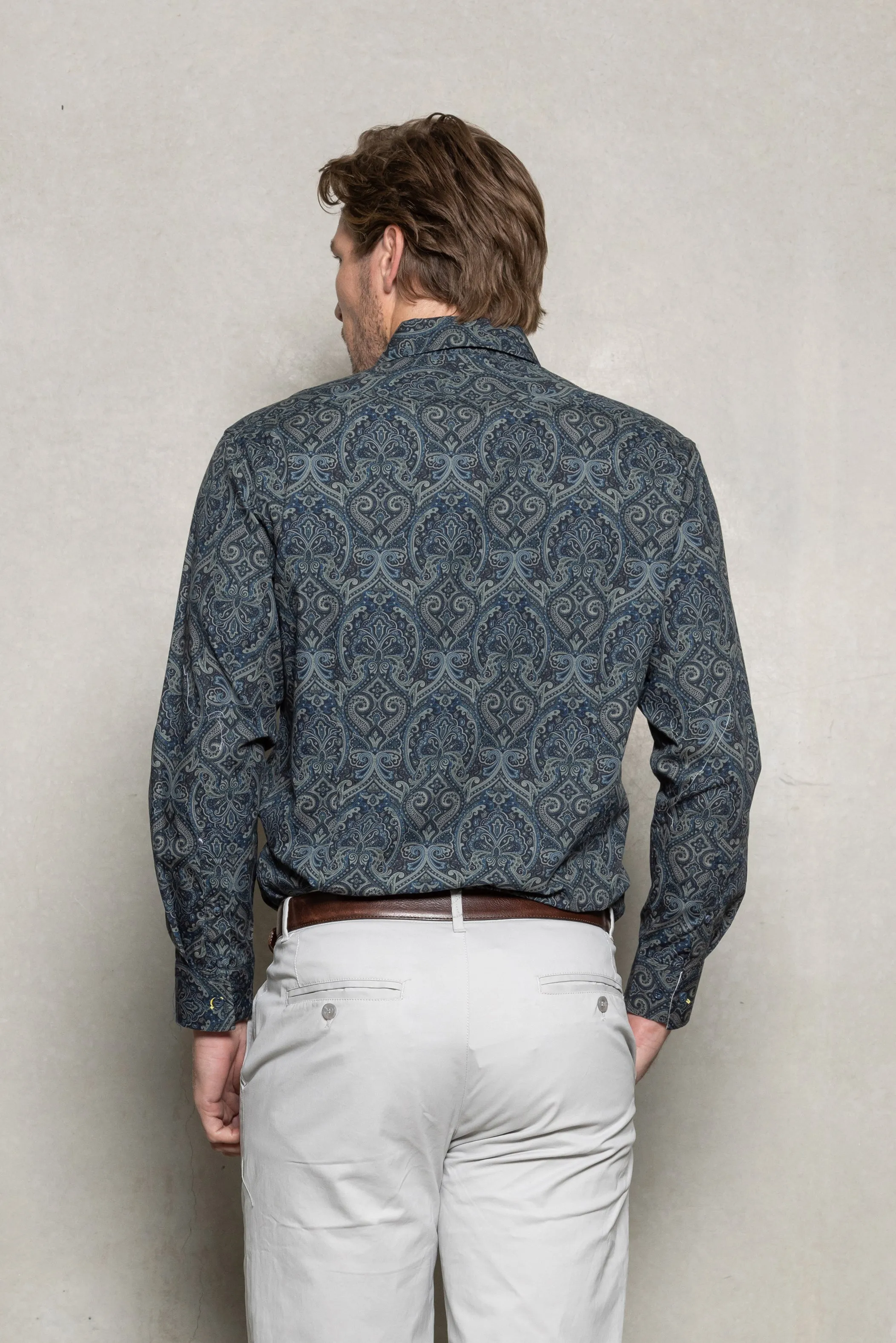 Cutler & Co - Blake Shirt - Thunderstorm Paisley