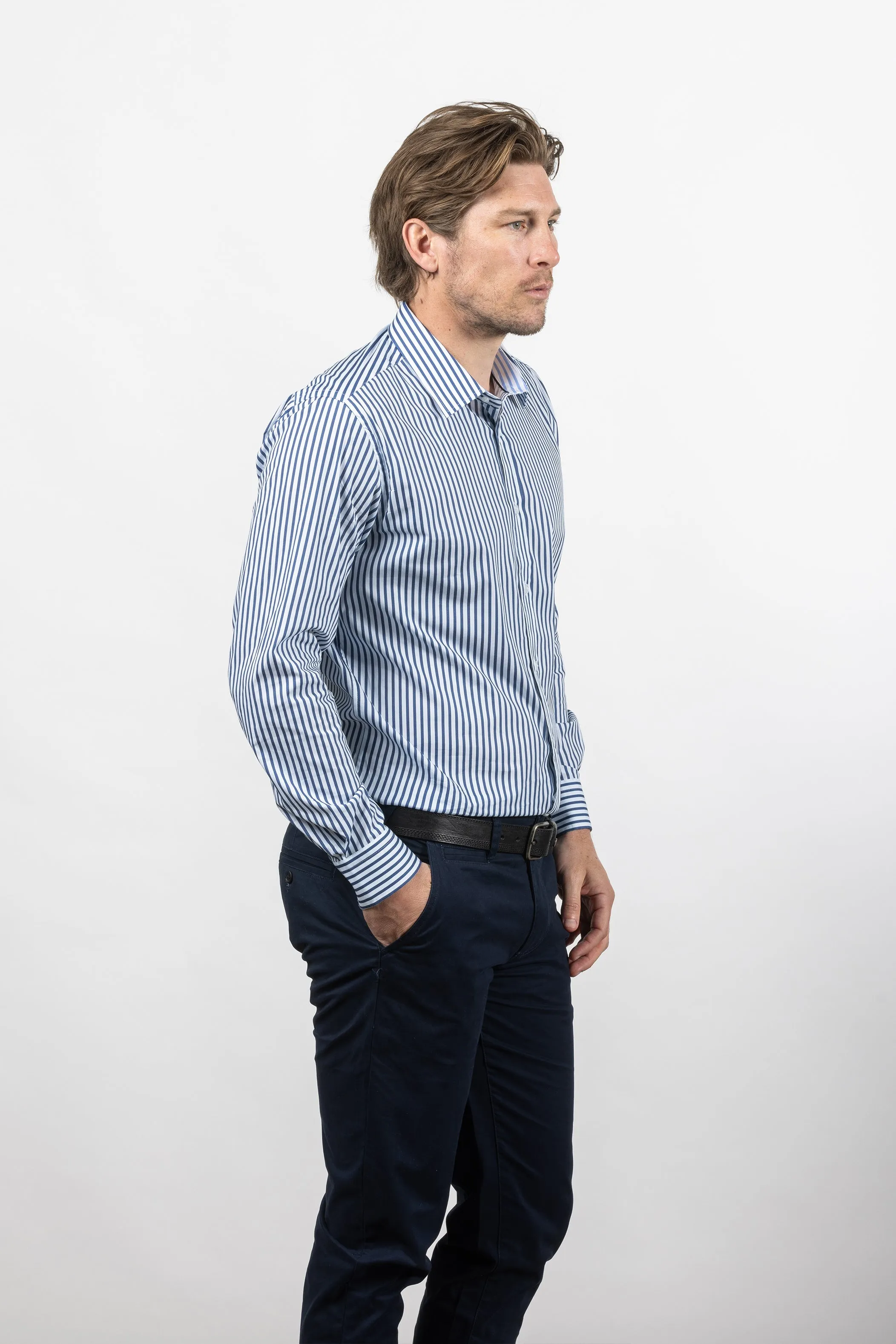 Cutler & Co -Blake Striped Shirt - Three Colours