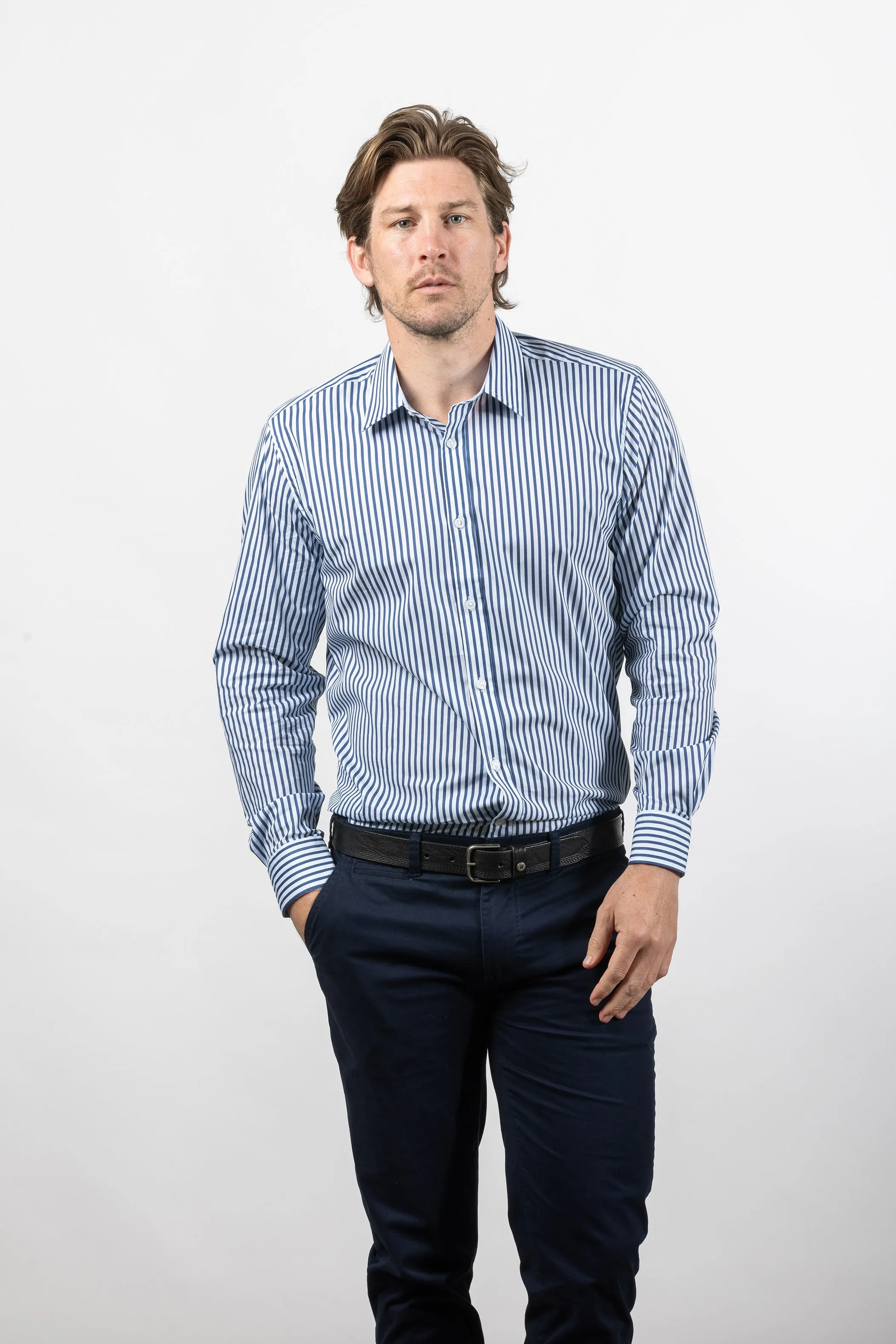 Cutler & Co -Blake Striped Shirt - Three Colours