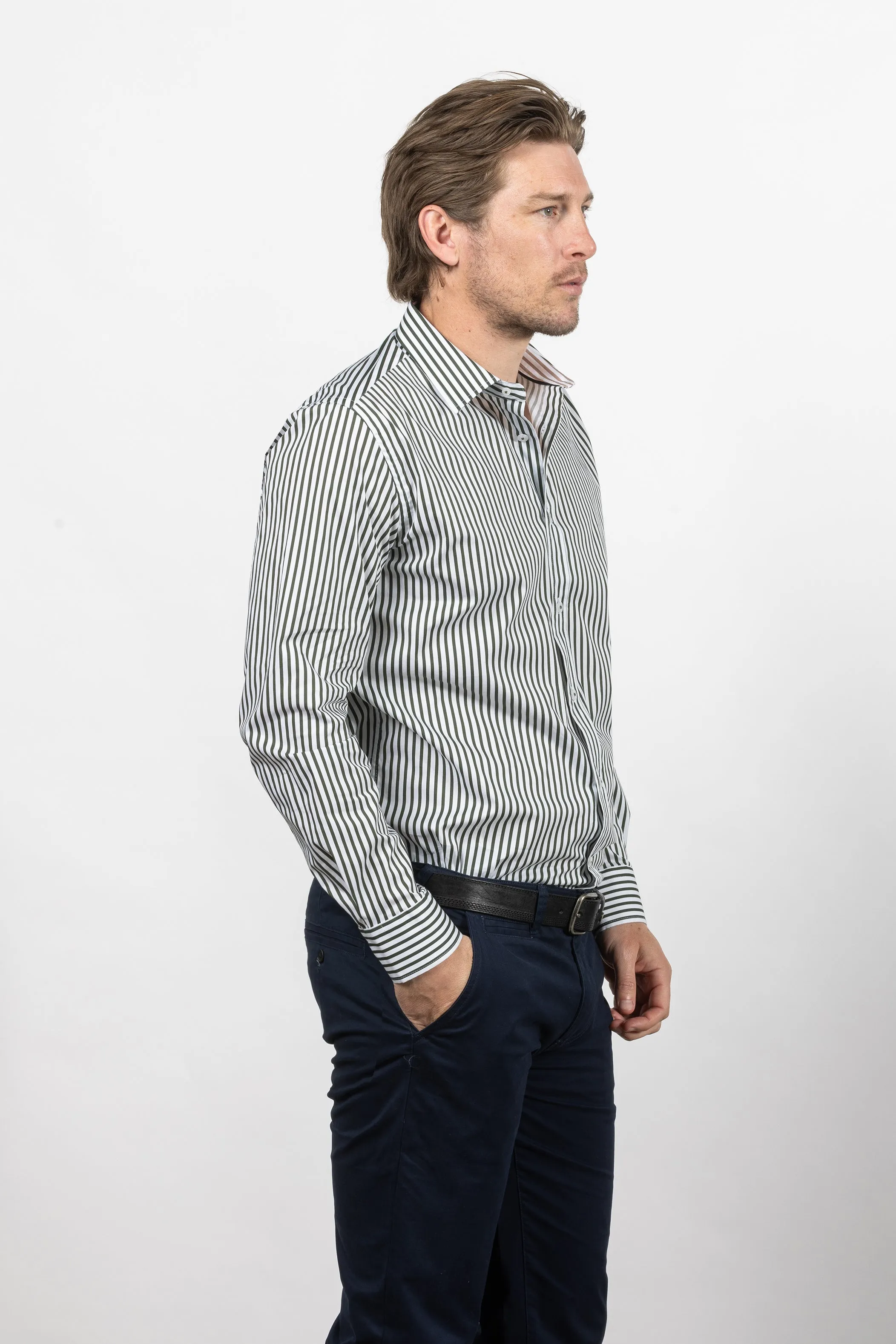 Cutler & Co -Blake Striped Shirt - Three Colours