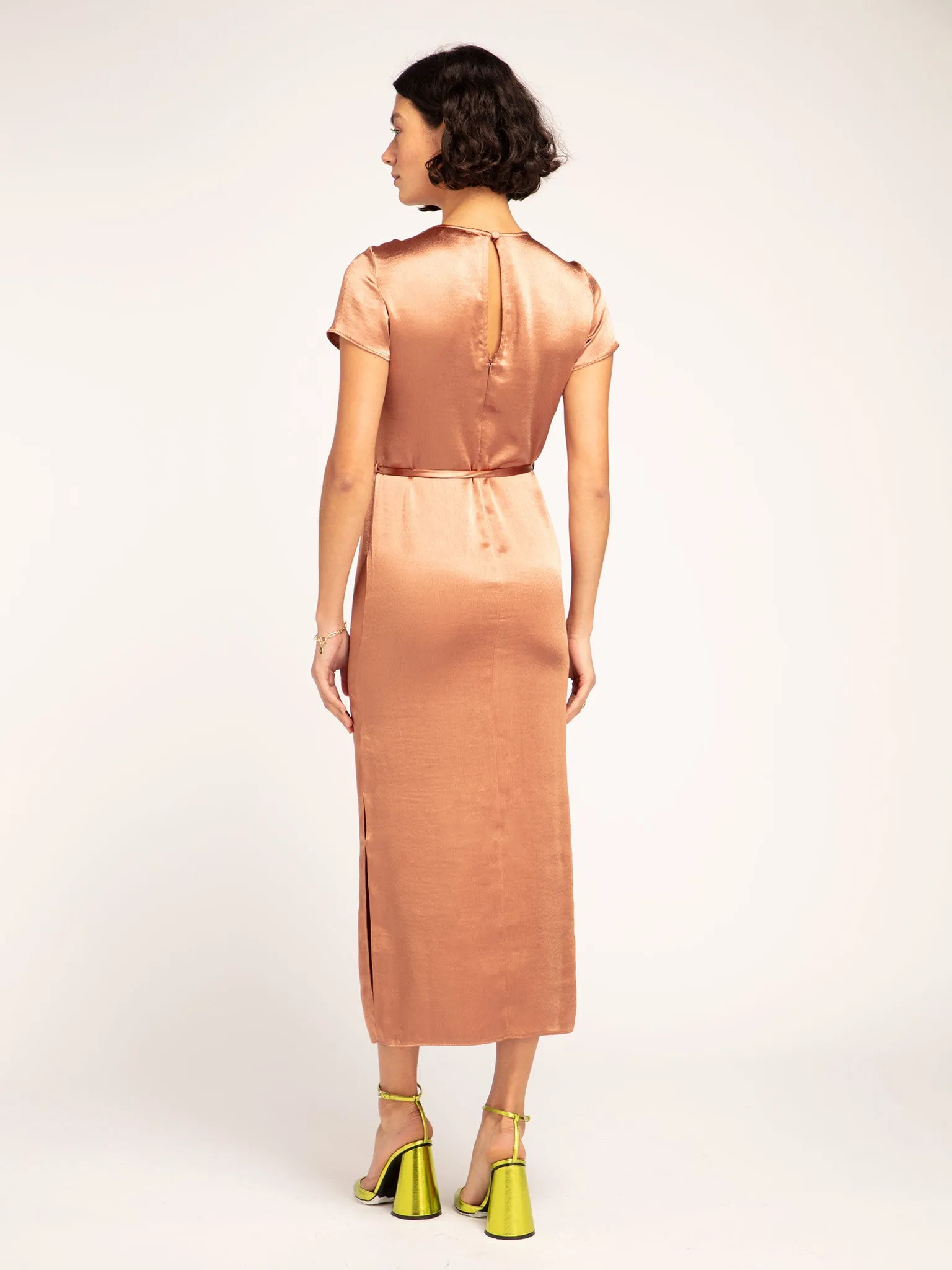 Dahlia Dress in Bronze