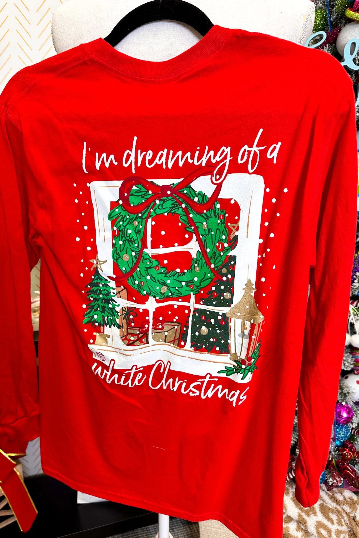 DEAL | I'm Dreaming of a White Christmas Long Sleeve, Red