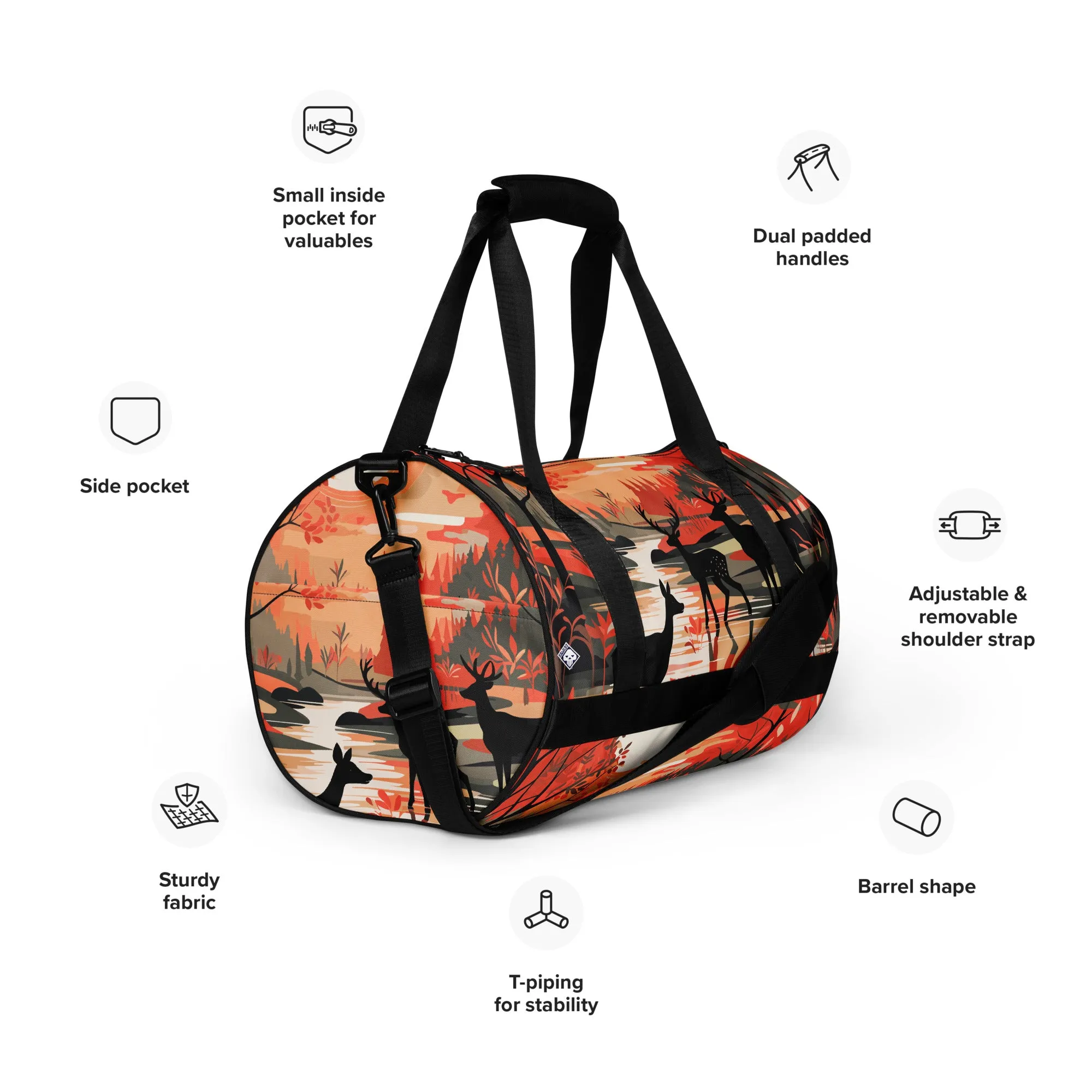 Deer Forest Gym Bag