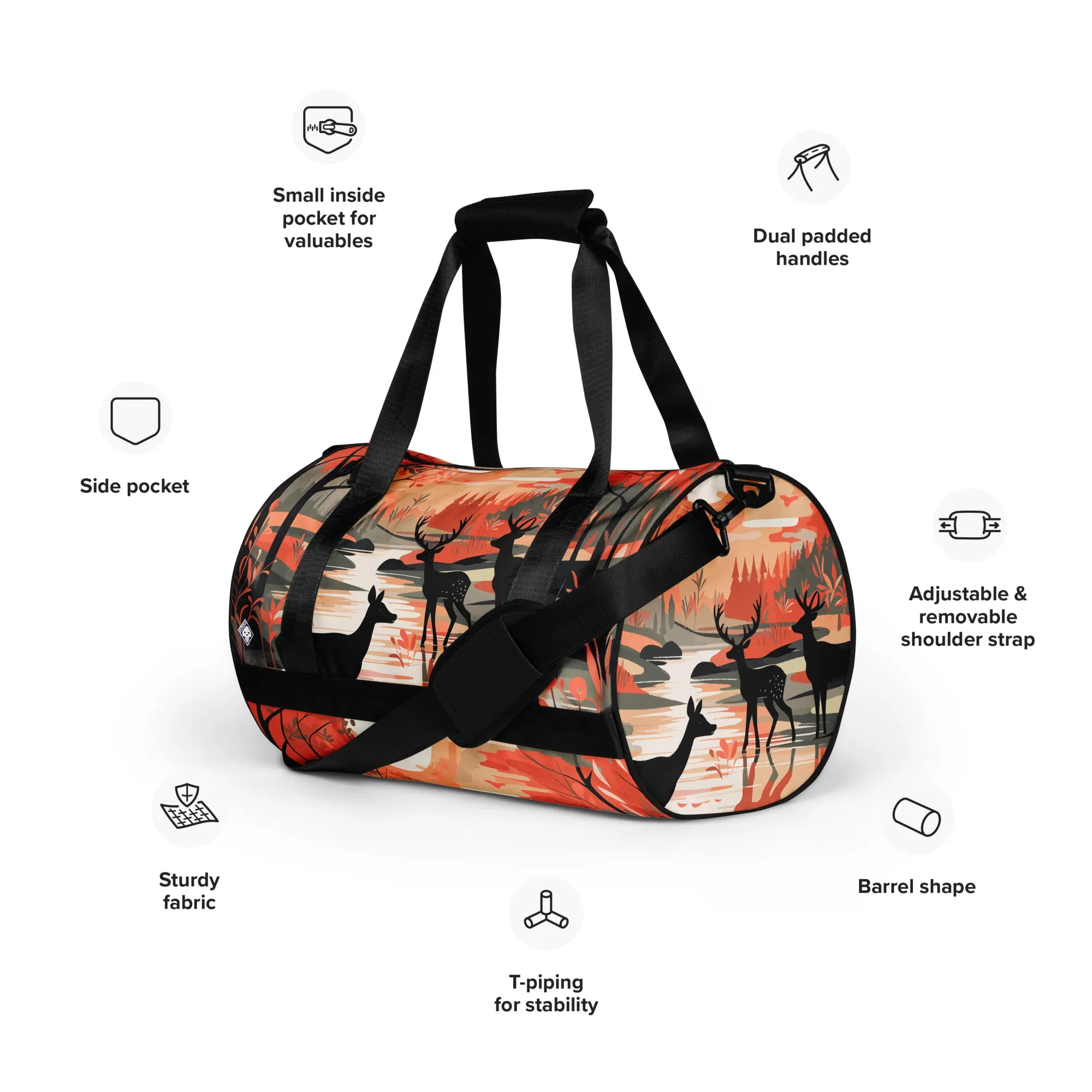 Deer Forest Gym Bag