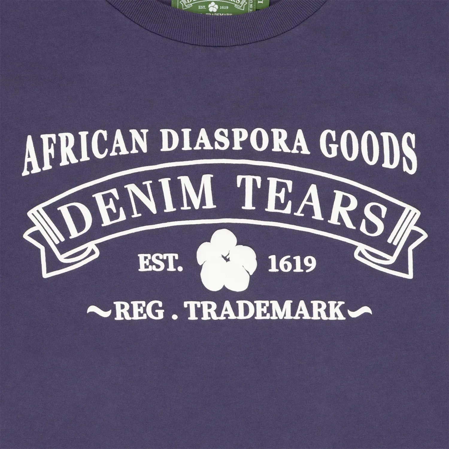 Denim Tears ADG Tee Washed Purple