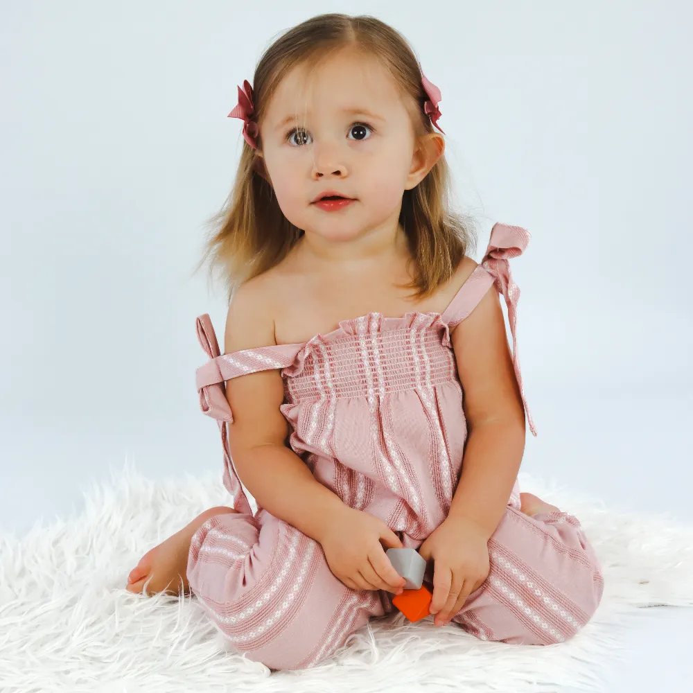 Deolinda Girls Pink Chloe Jumpsuit