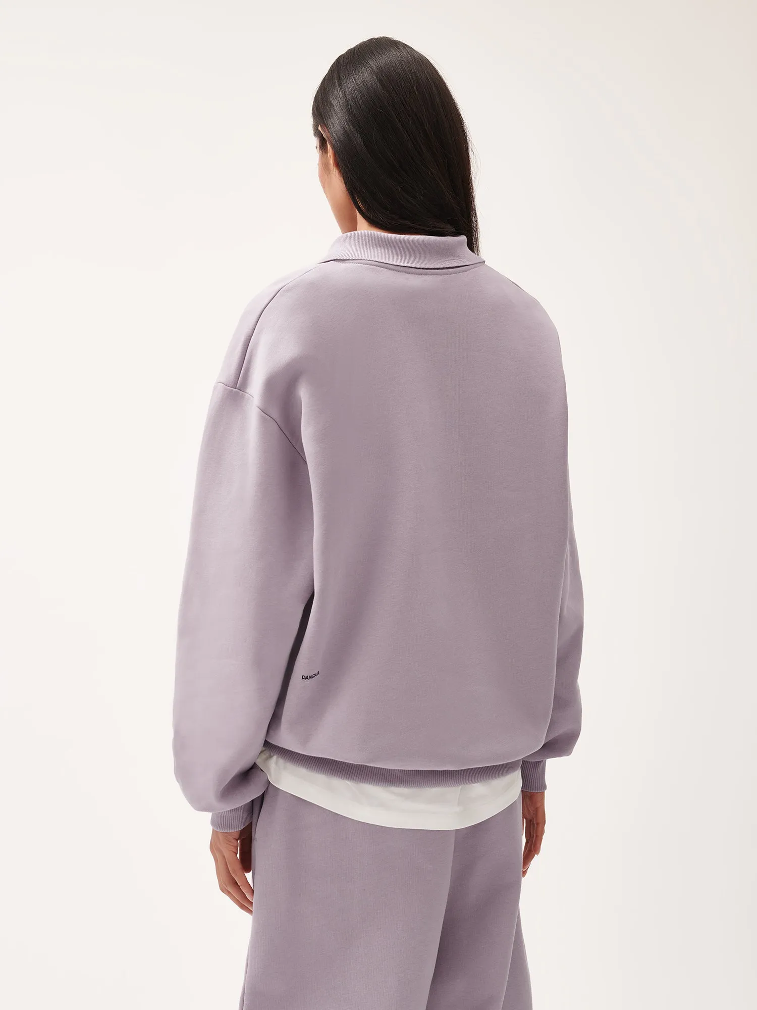 DNA Heavyweight Polo Sweatshirt—raisin purple