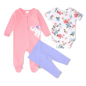 Ellie's Dot Parade 3PC Set- USA-Romper