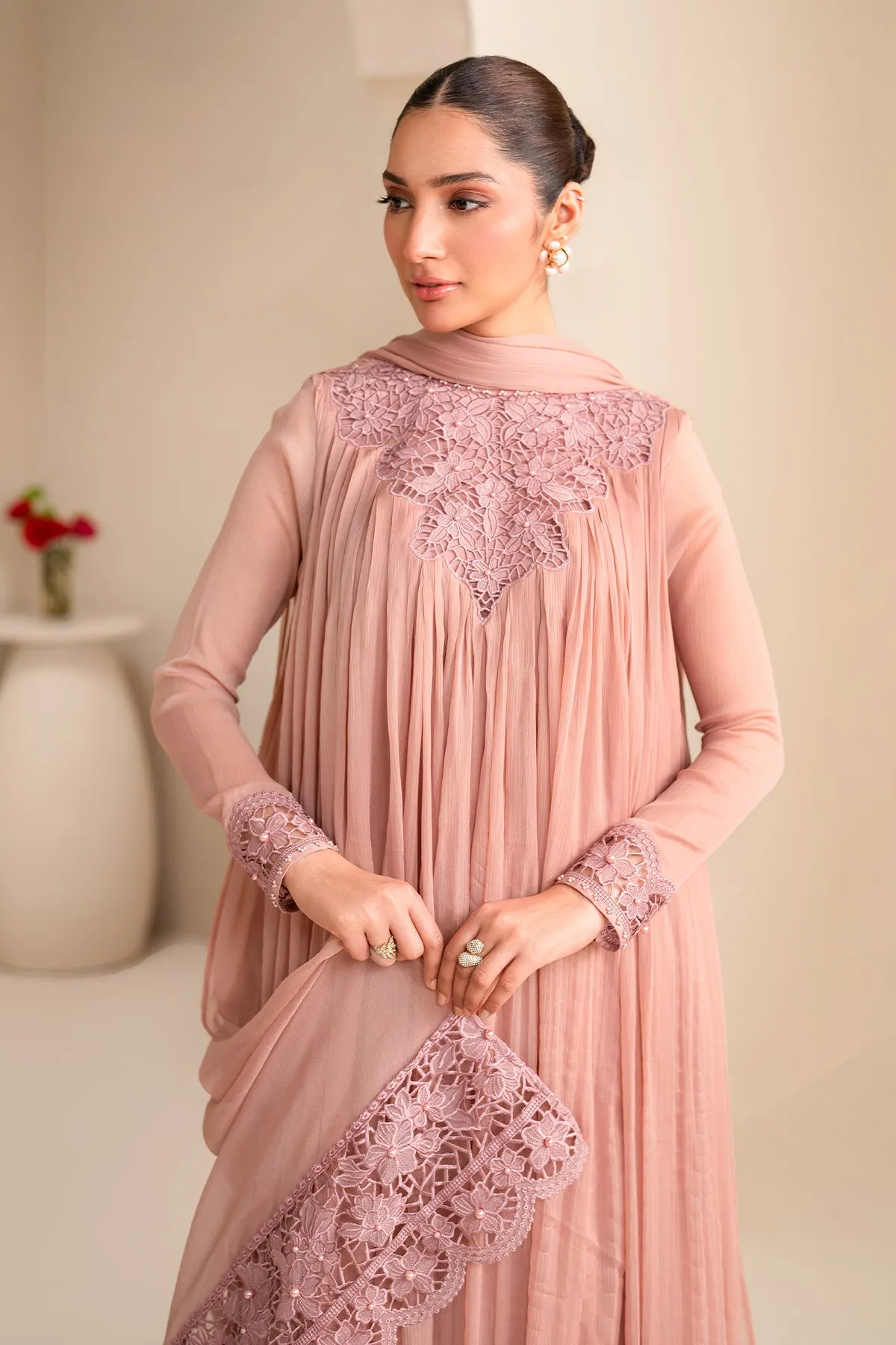 EMBROIDERED CHIFFON PR-923