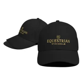 Equestrian Stockholm Cap Black Gold