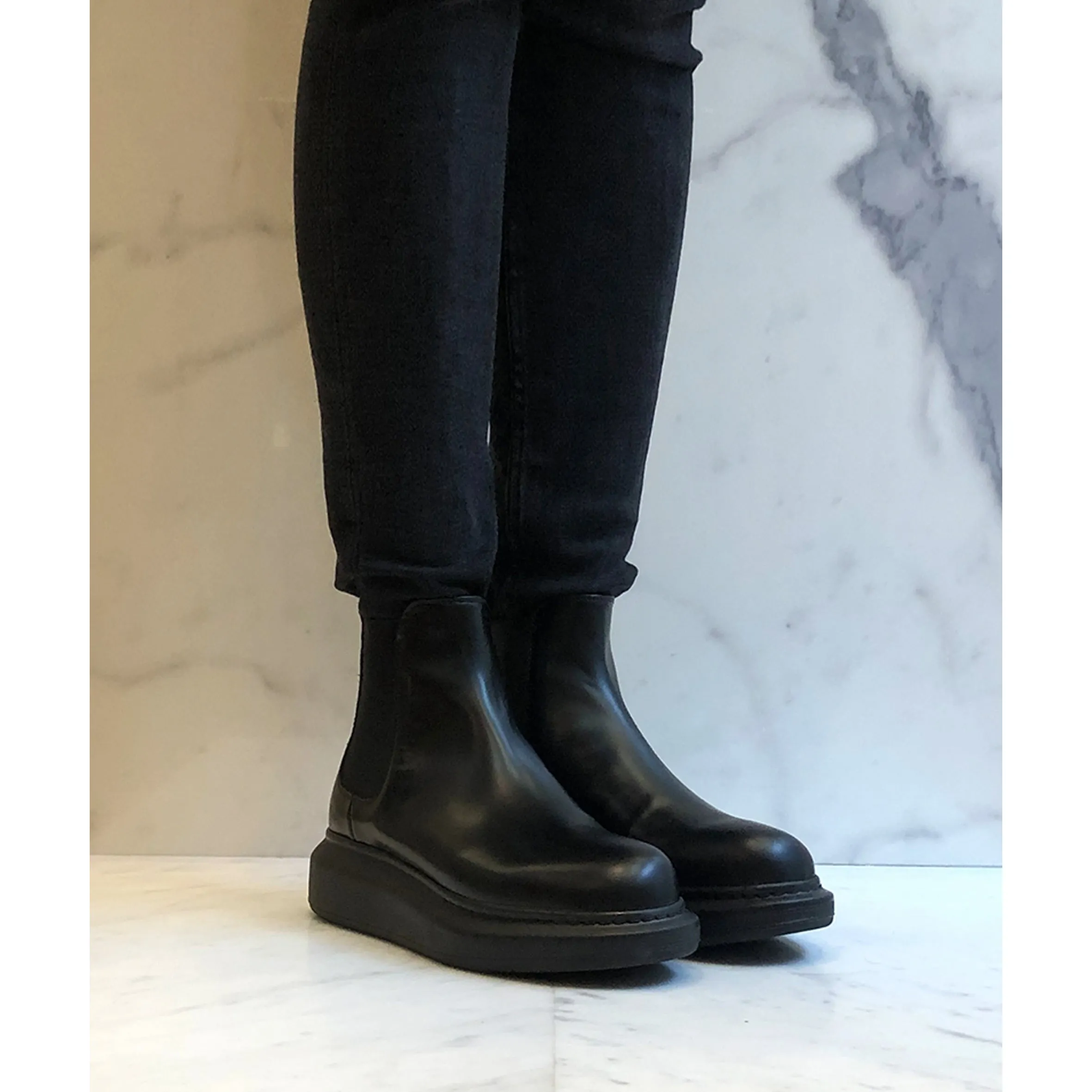 Es Chelsea Hybrid Boots, Black