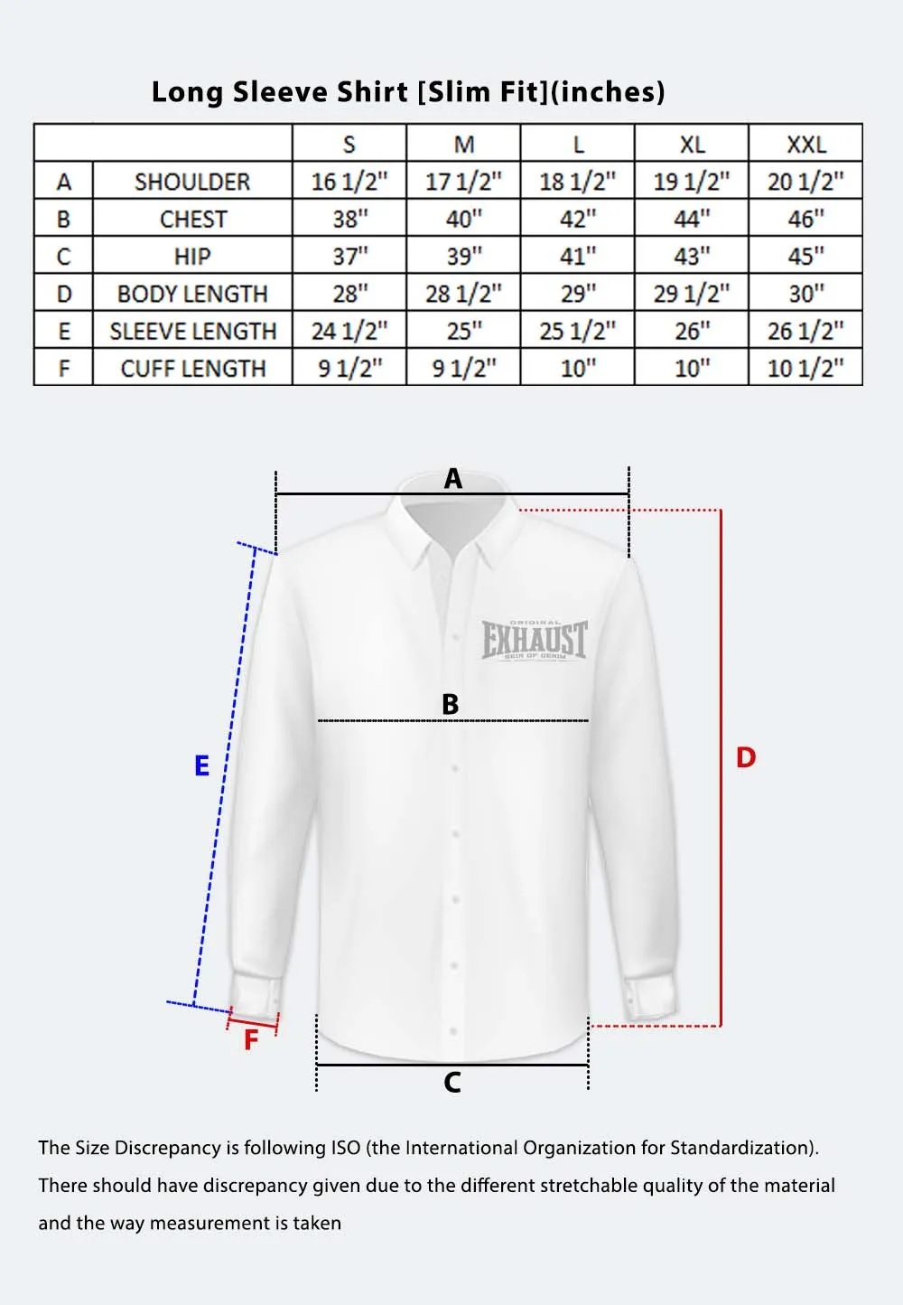 EXHAUST Long Sleeve Shirt [Slim Fit] 1367