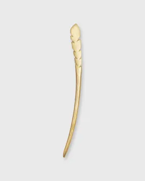 Feather Hairpin in Brass