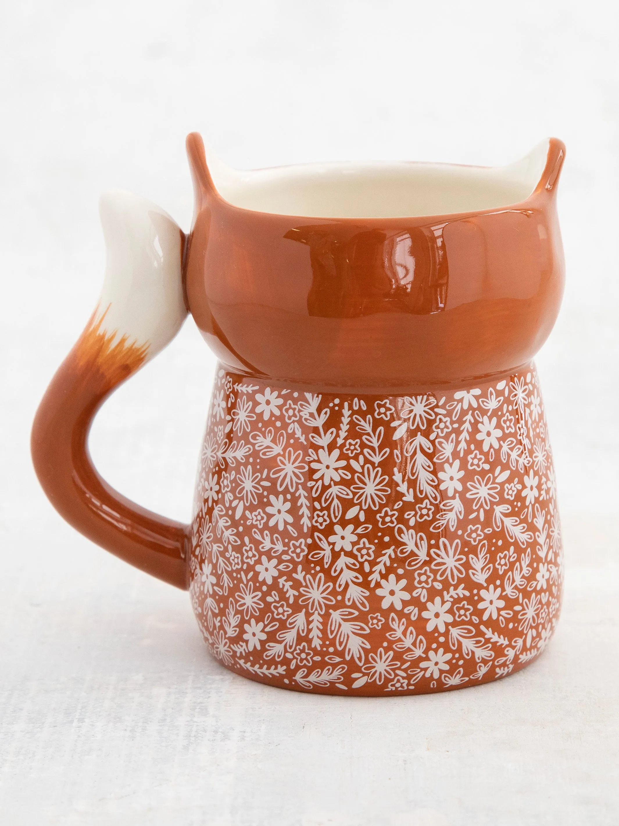 Folk Art Coffee Mug - Francis The Fox