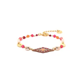 Franck Herval - YOKO shell   looped bead bracelet