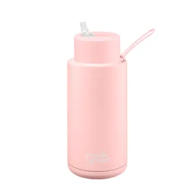 Frank Green - Reusable Straw Bottle 34oz/1L Blushed