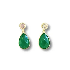 Gemma Teardrop Gemstone Earrings