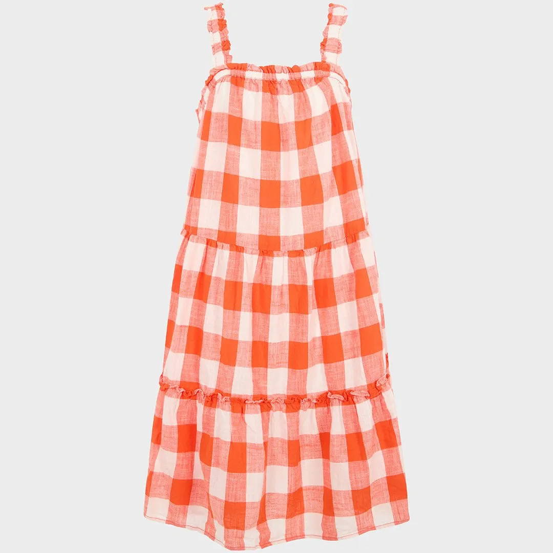 Girls` Gingham Dress