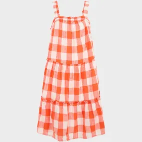 Girls` Gingham Dress