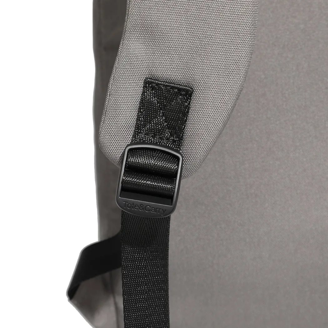 Grey Nylon Backpack