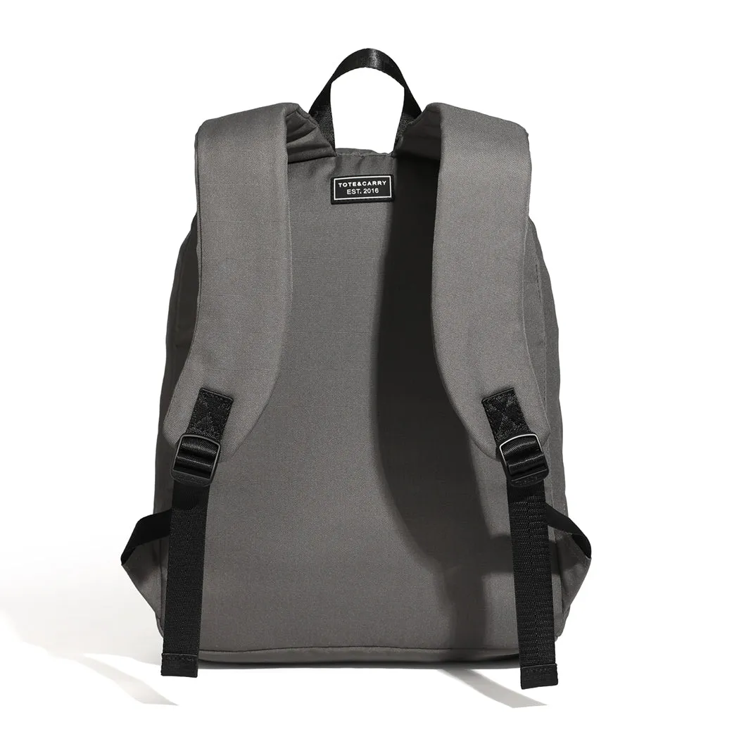 Grey Nylon Backpack